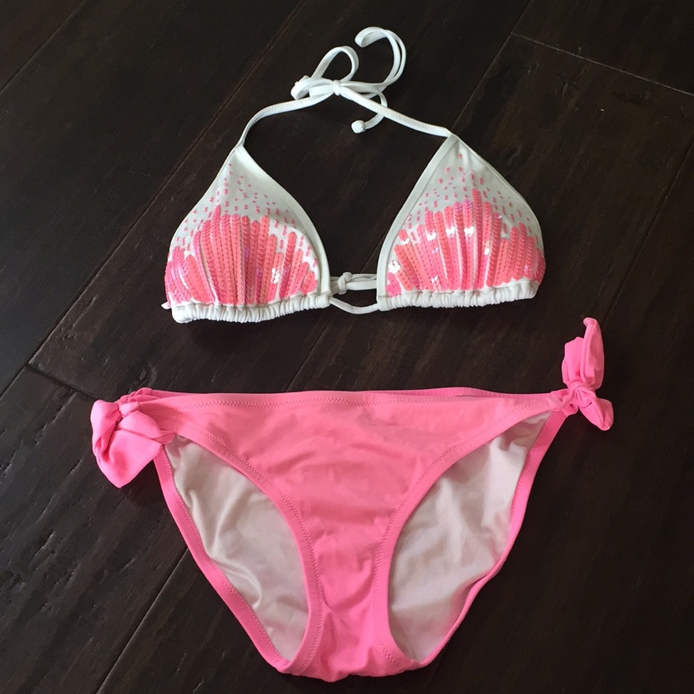 VS Pink Sequin Bikini 👙